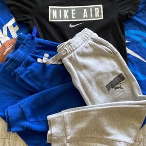 Boys Nike, Puma Tee Shirt And Sweat Pants Bundle